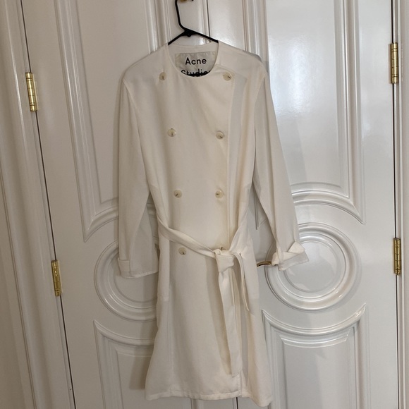 Acne Studio white Trench Size 36 - Picture 6 of 8